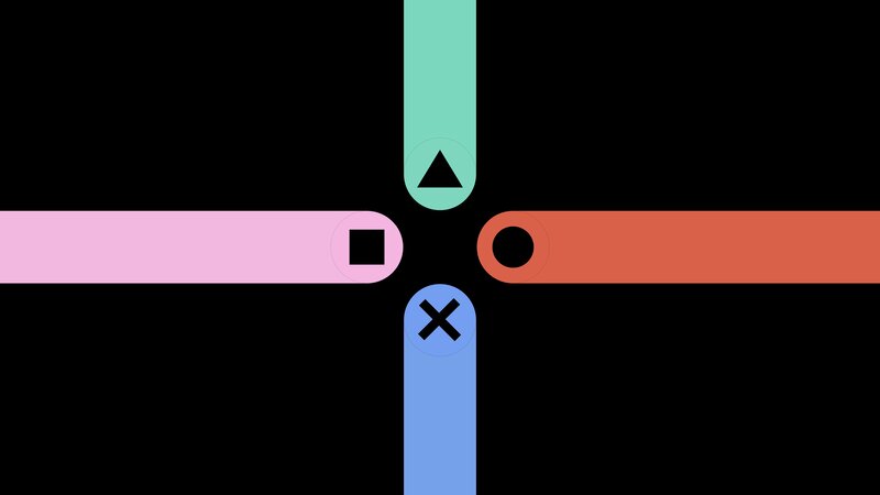 Game Controller Buttons — Black
