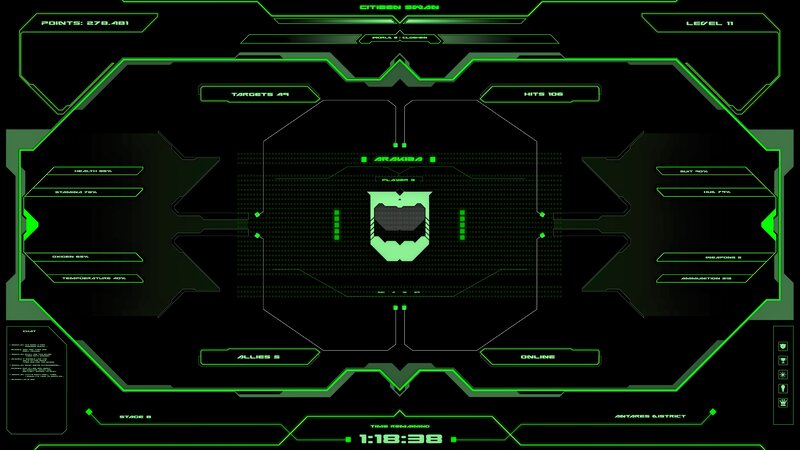 Game Heads-up Display — Black