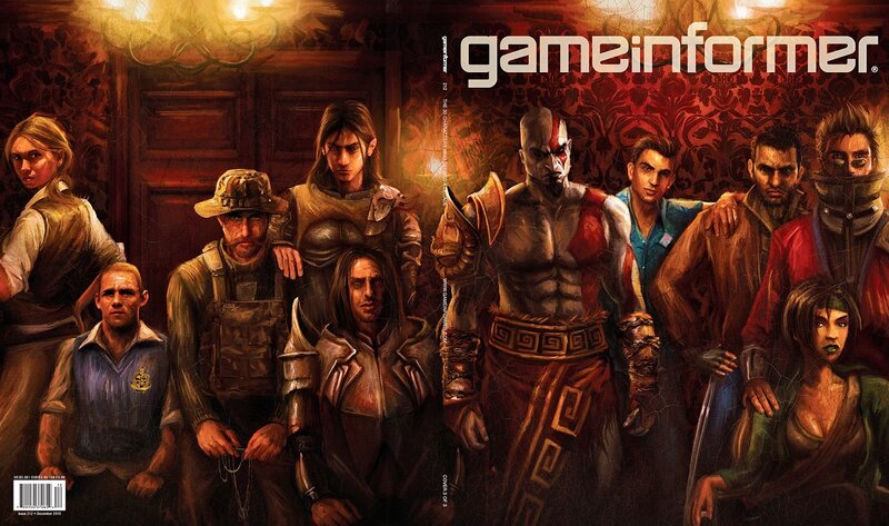 Game Informer cover featuring Kratos