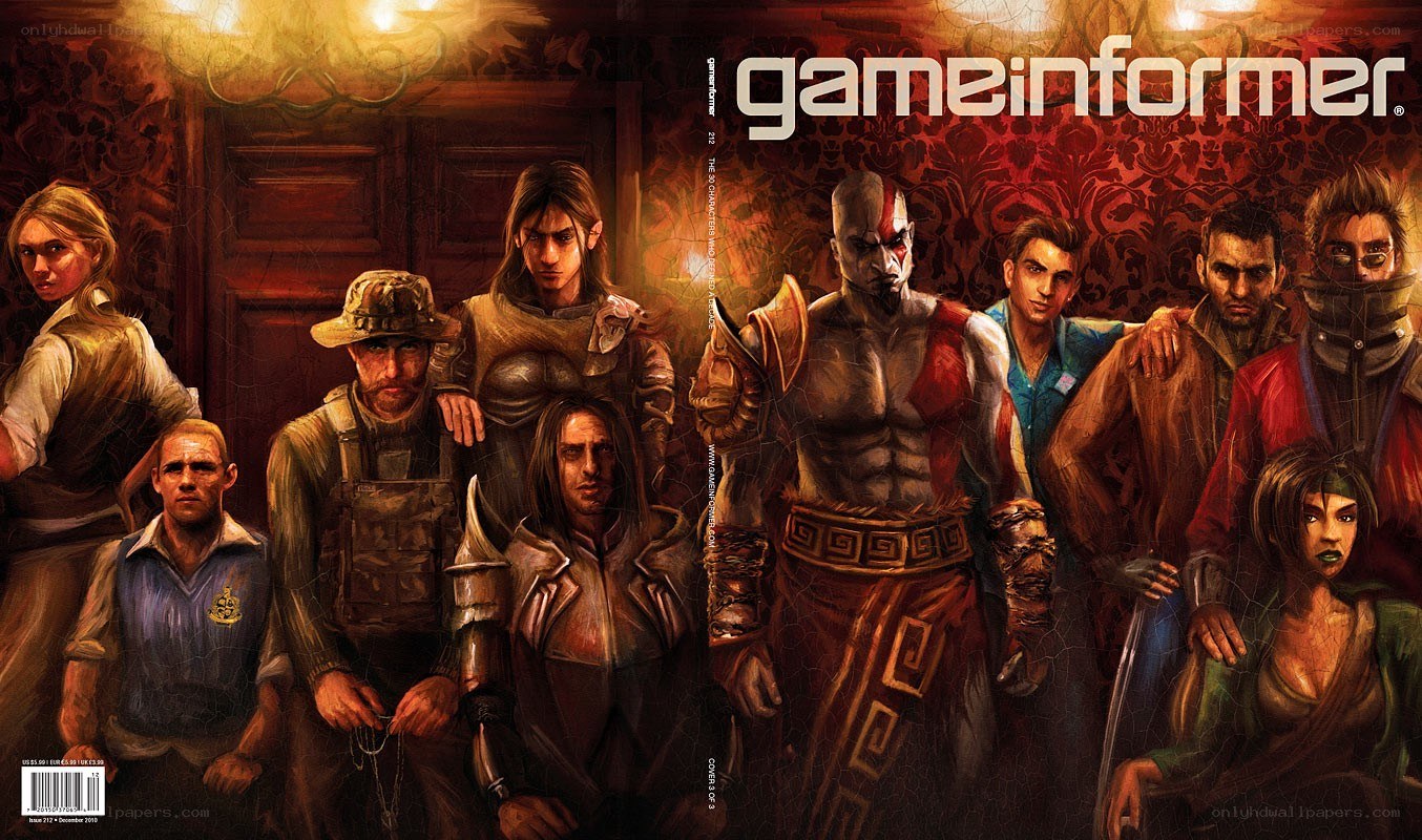 Game Informer cover featuring Kratos