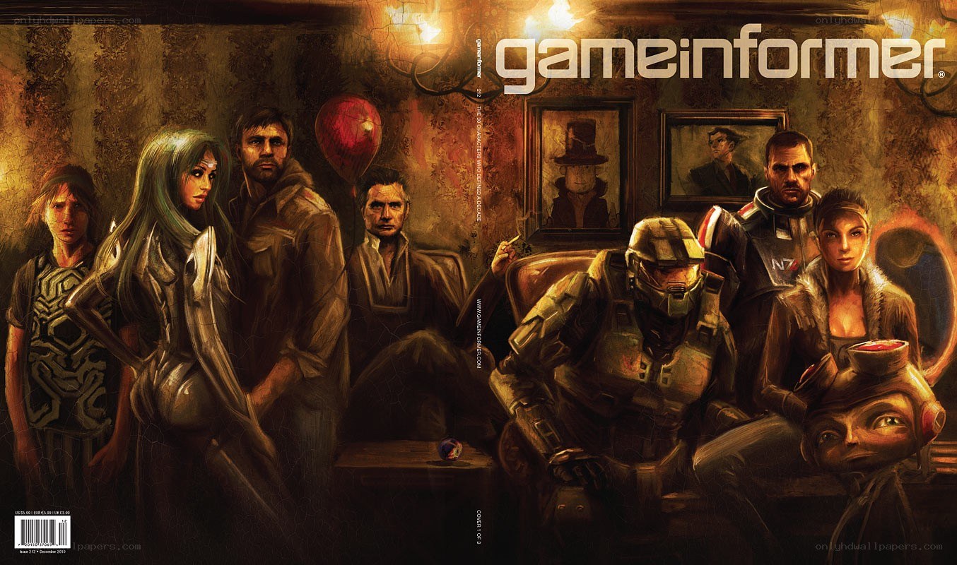 Game Informer cover featuring video game characters