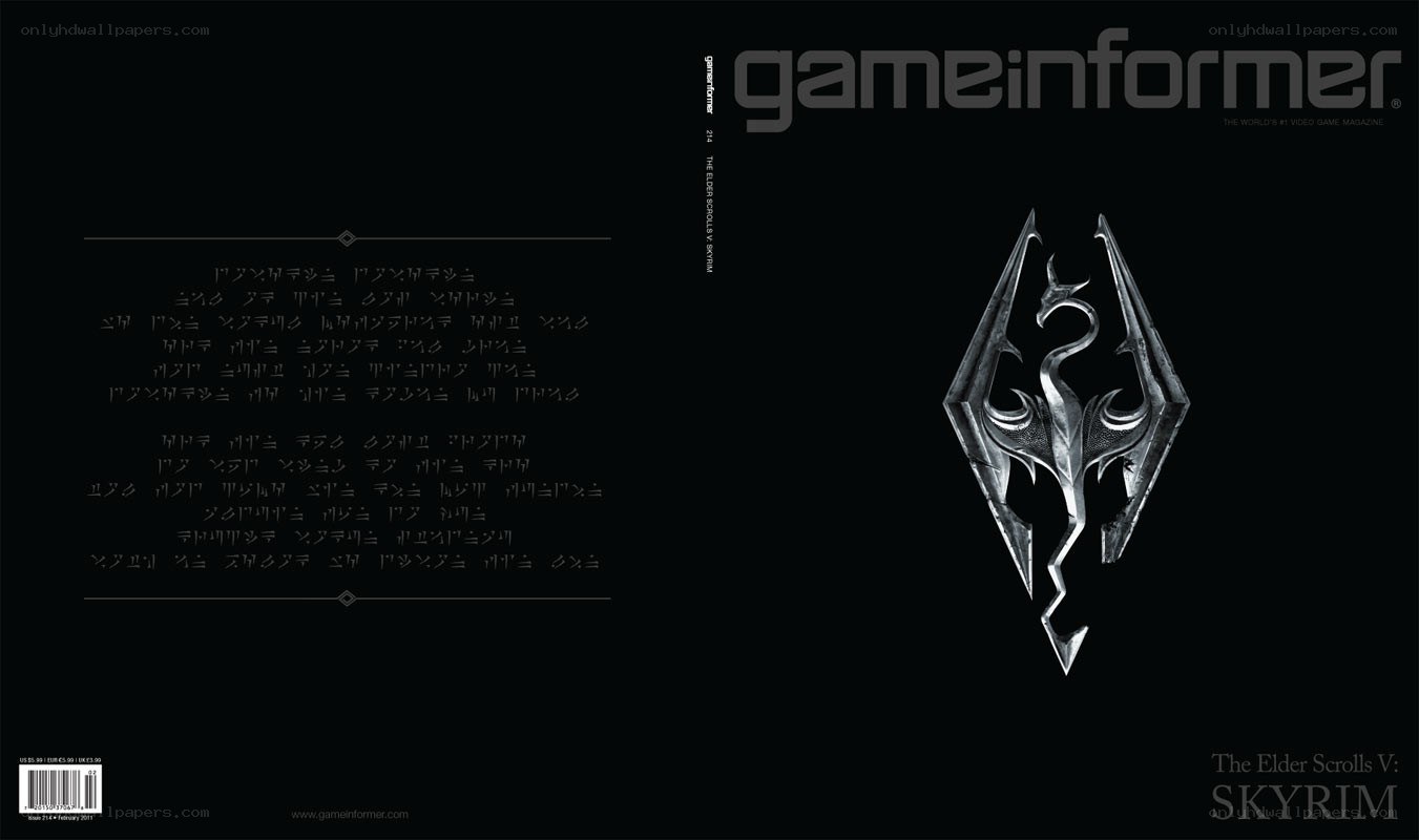 Game Informer cover for Skyrim