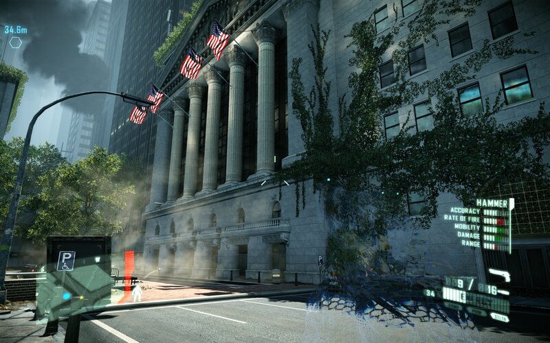 Game Interface on City Street