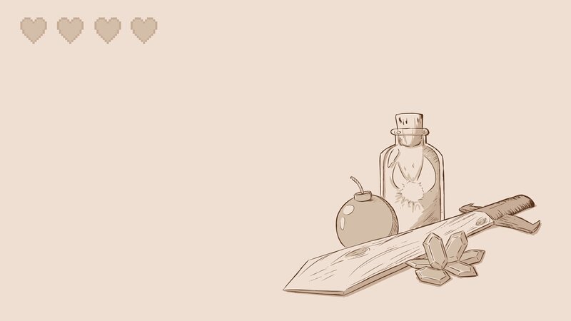 Game Inventory Items — Beige, Neutral