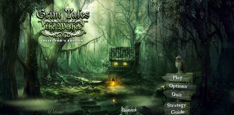 Game Menu Screen — Green