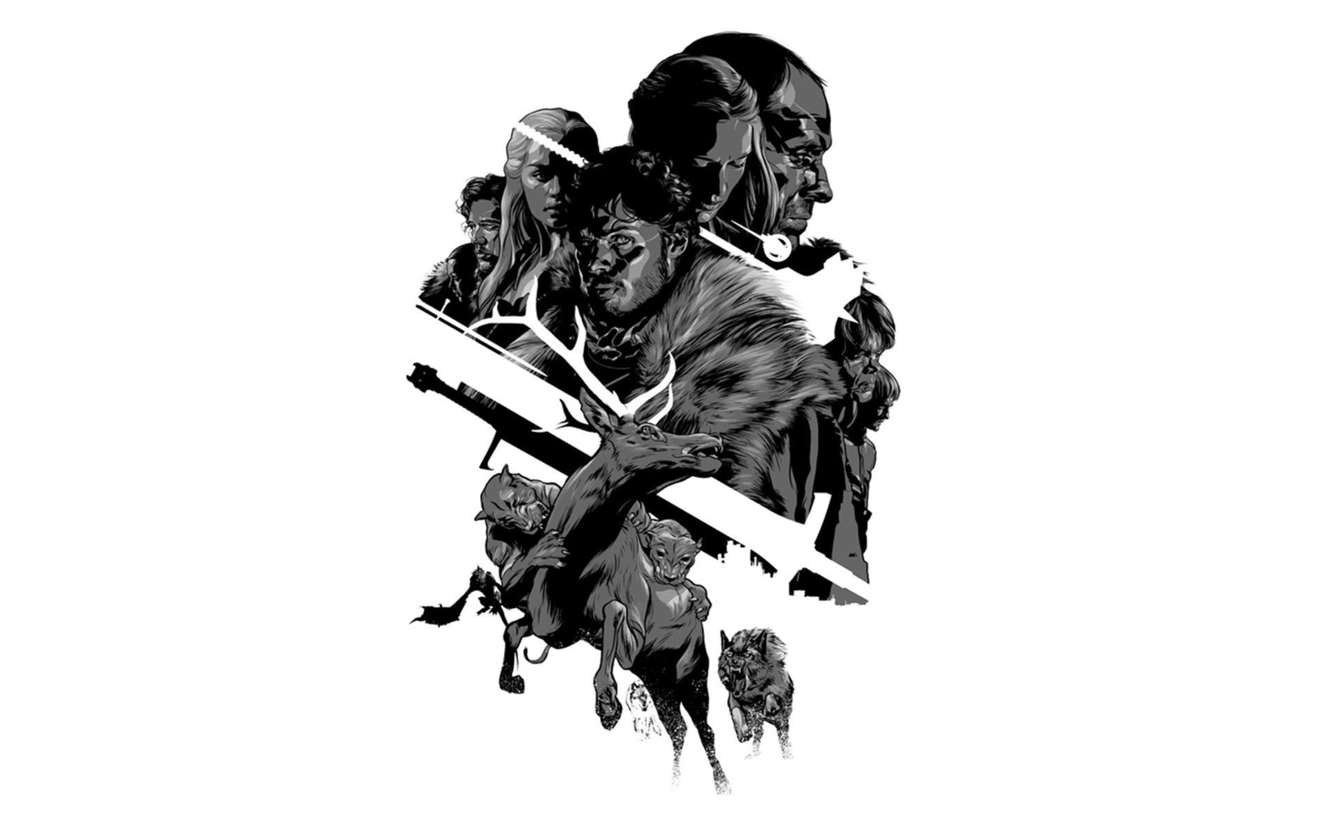 Game of Thrones character collage