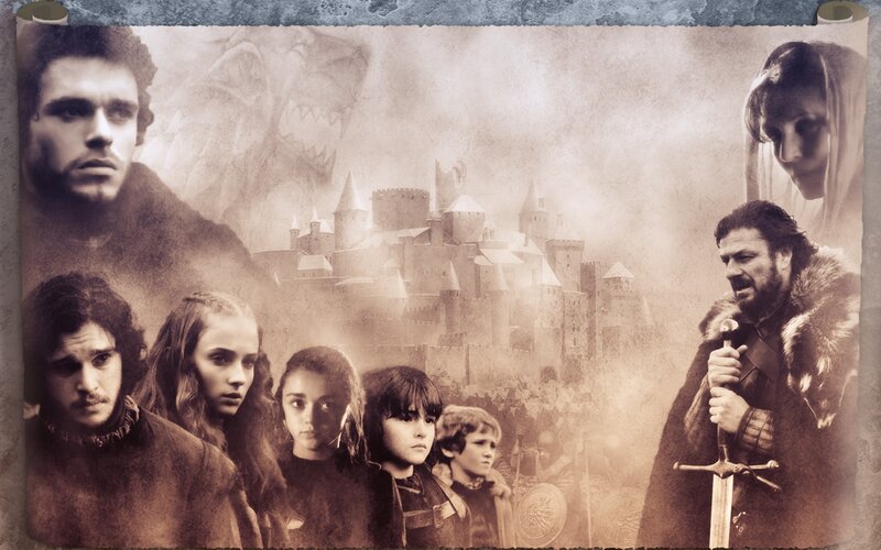 Game of Thrones character collage