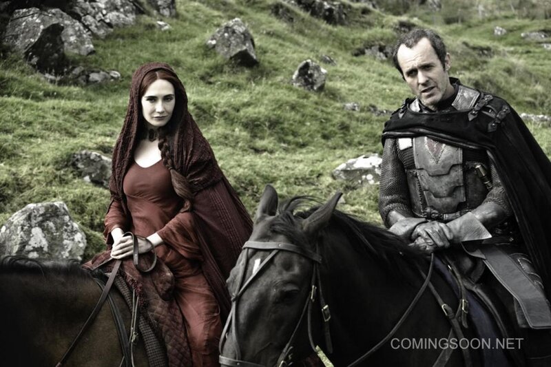 Game of Thrones characters on horses