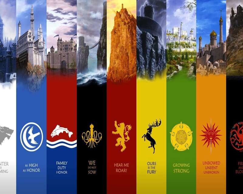 Game of Thrones House Banners