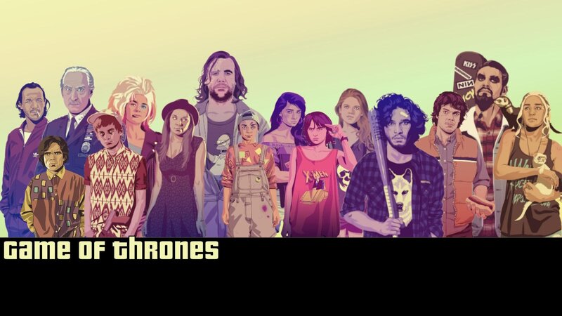 Game of Thrones parody art