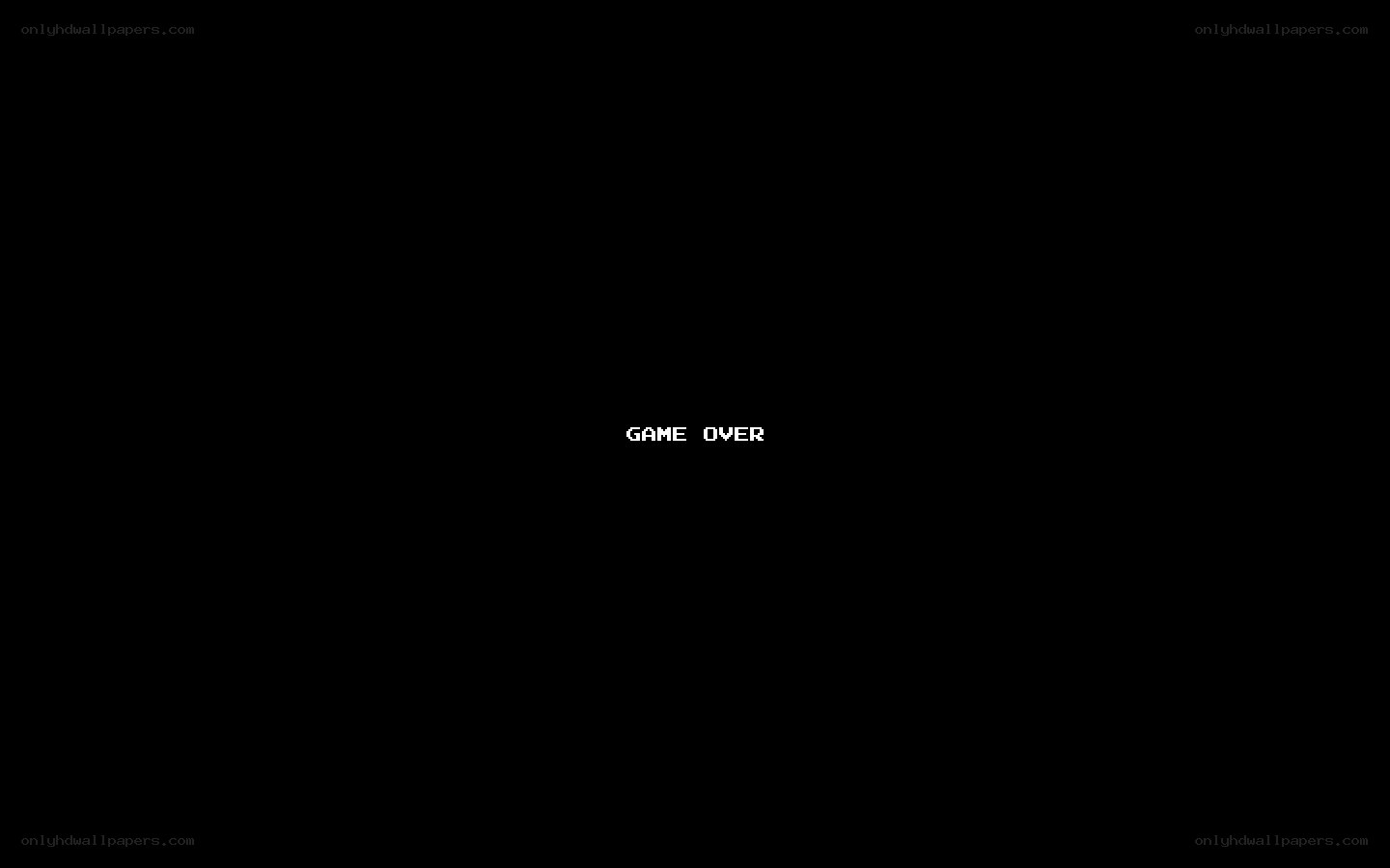 Game Over screen