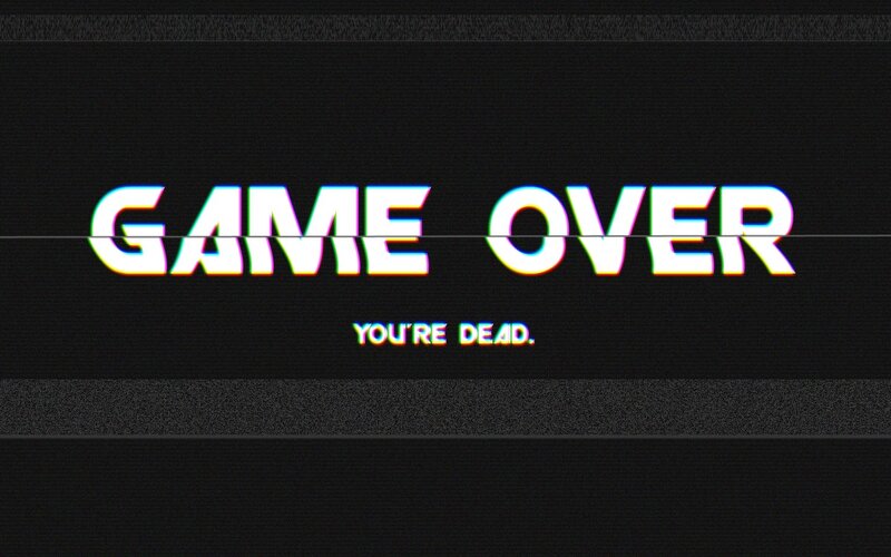 Game over Screen — Black