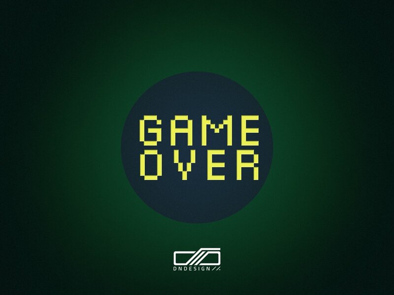 Game Over screen design