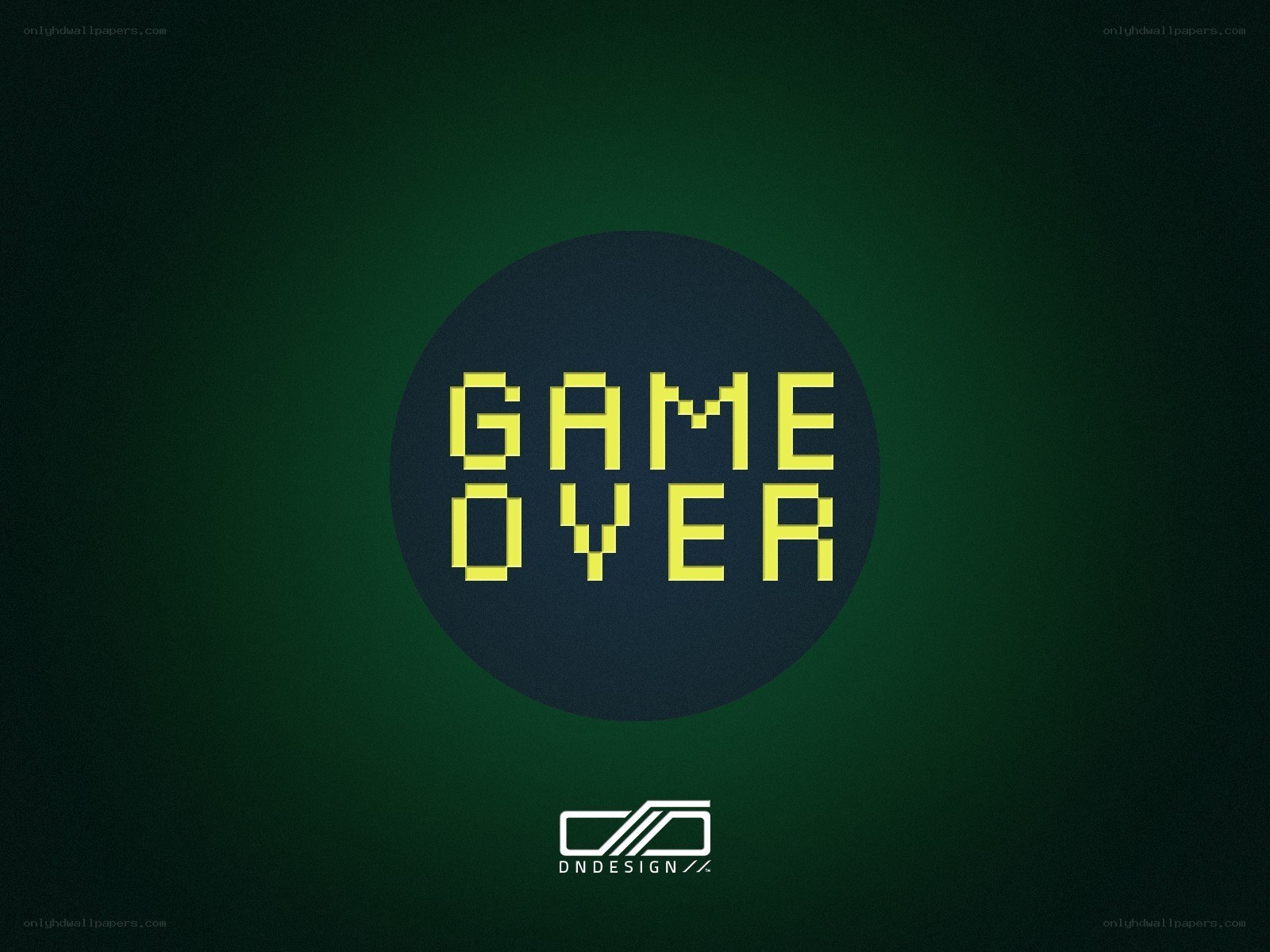Game Over screen design
