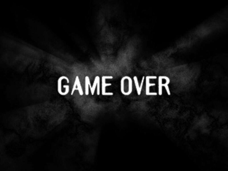 Game Over screen