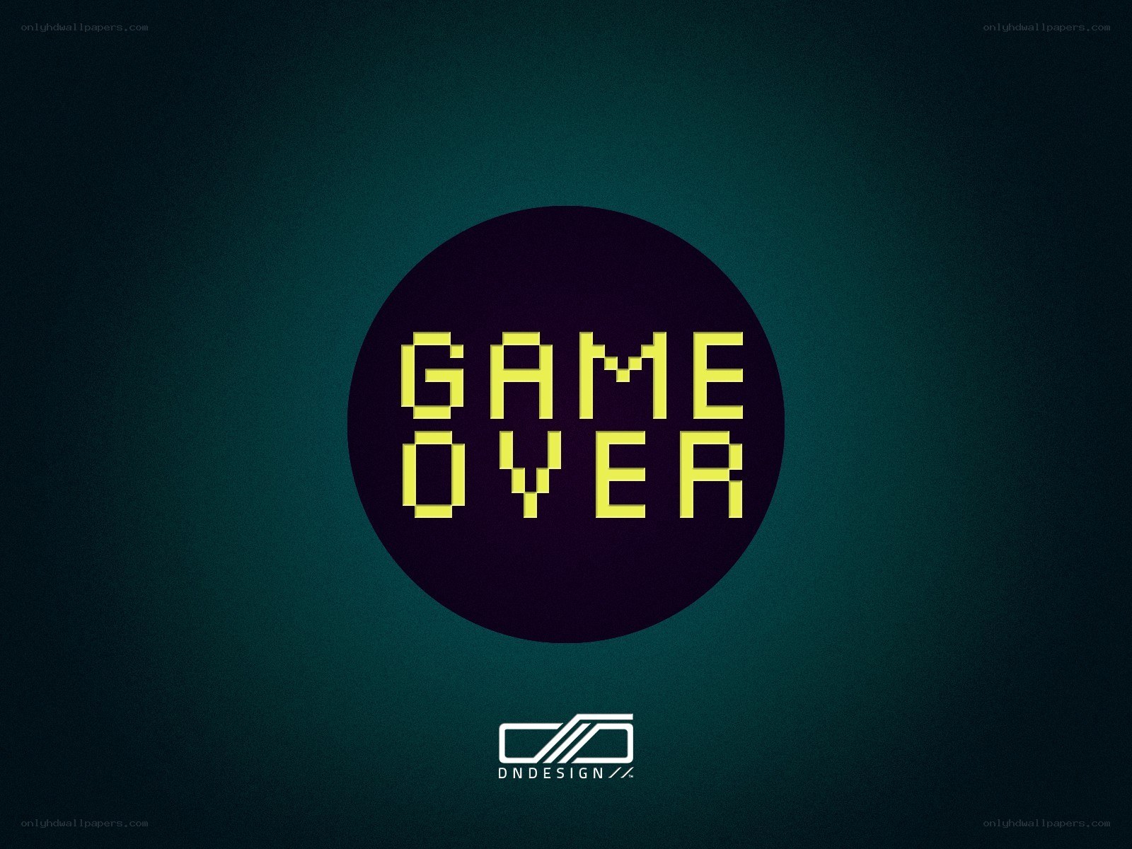 Game Over text design