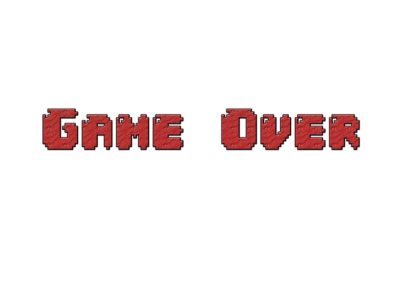 Game over Text — Red