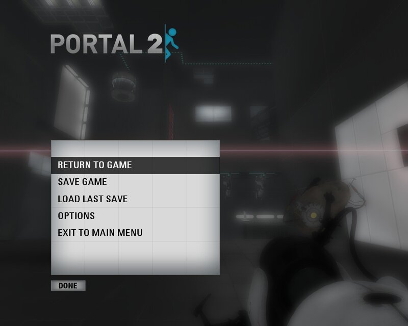 Game Pause Menu