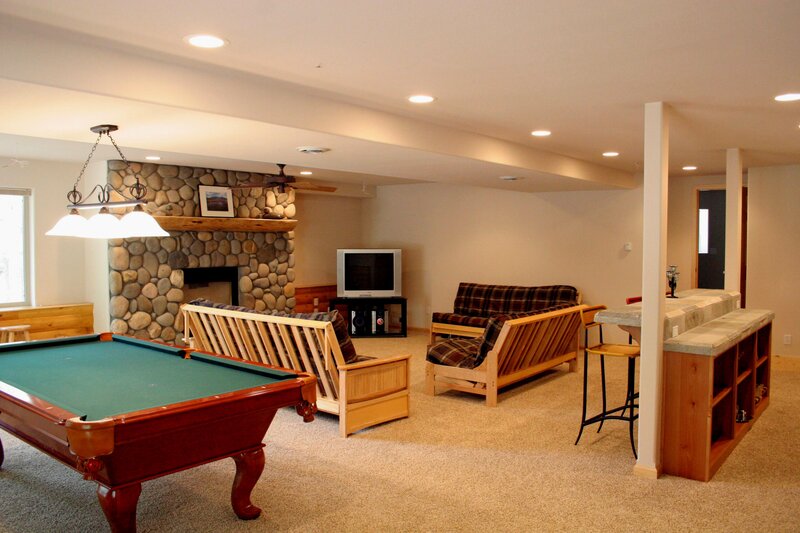 Game Room with Pool Table