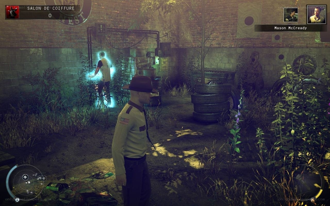 game scene with glowing figure