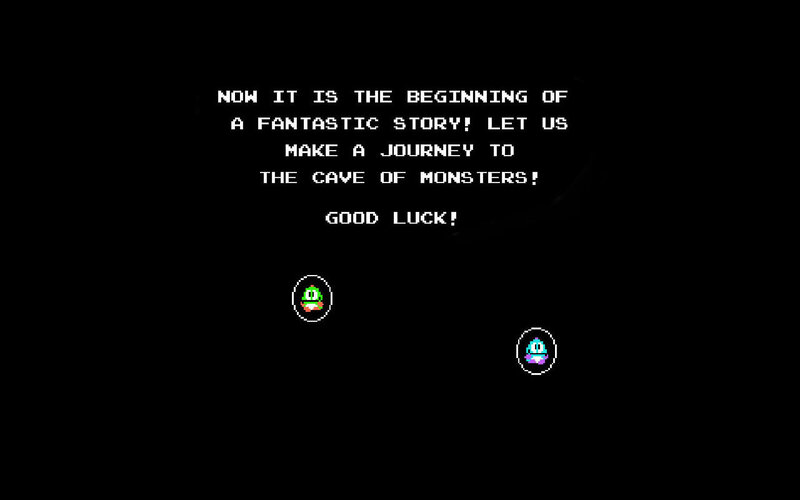game start screen text