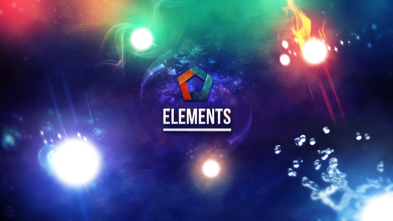 Game Title Logo — Blue, Dramatic
