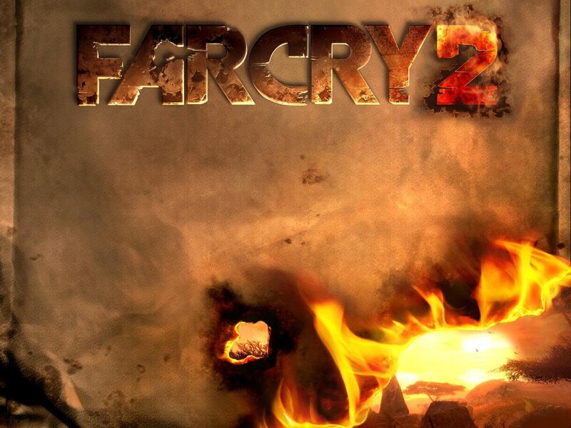Game Title on Burning Surface