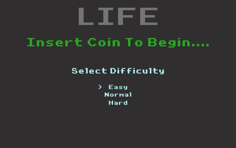 Game Title Screen — Black, Retro, Neutral