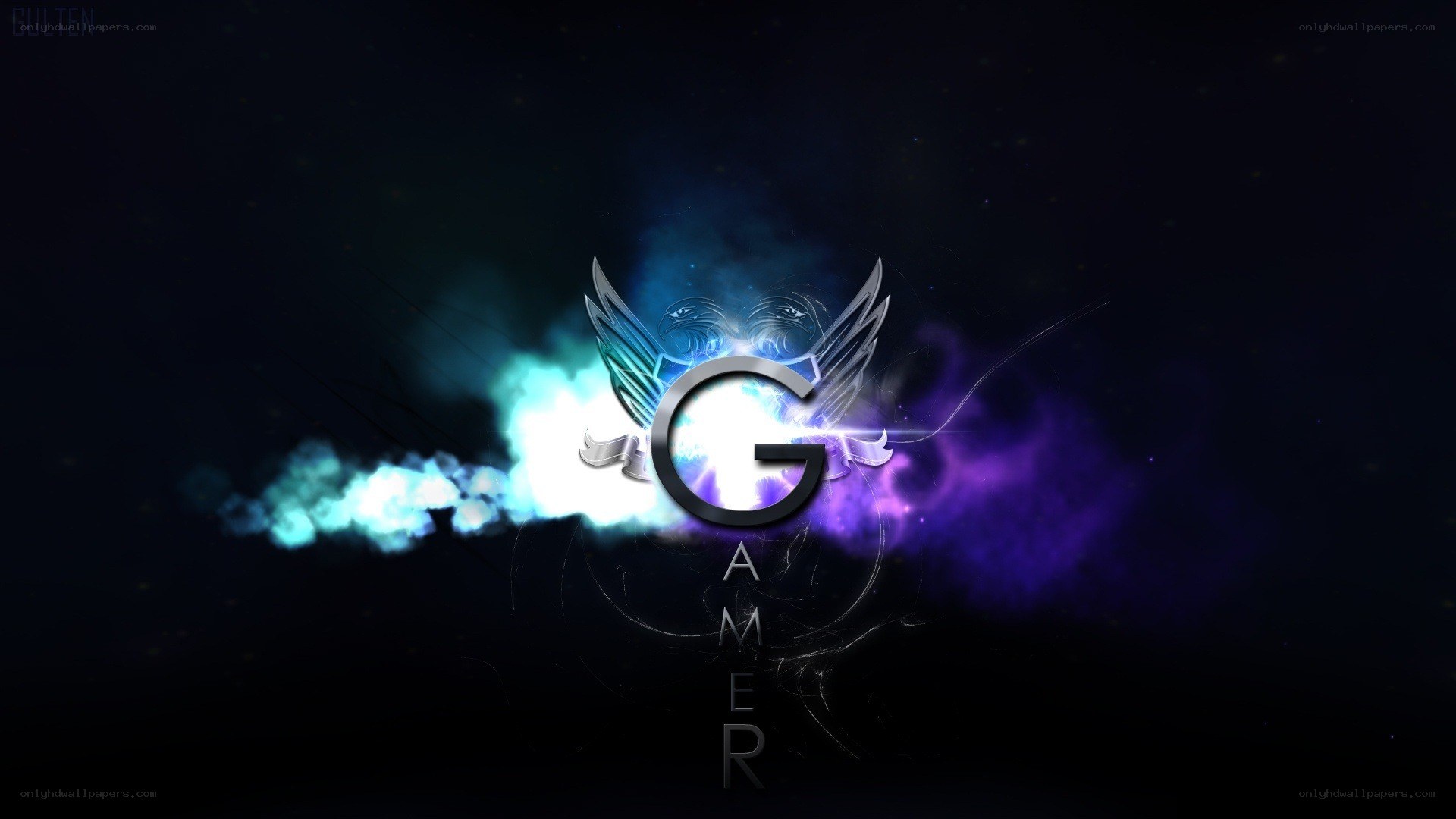 Gamer logo with wings
