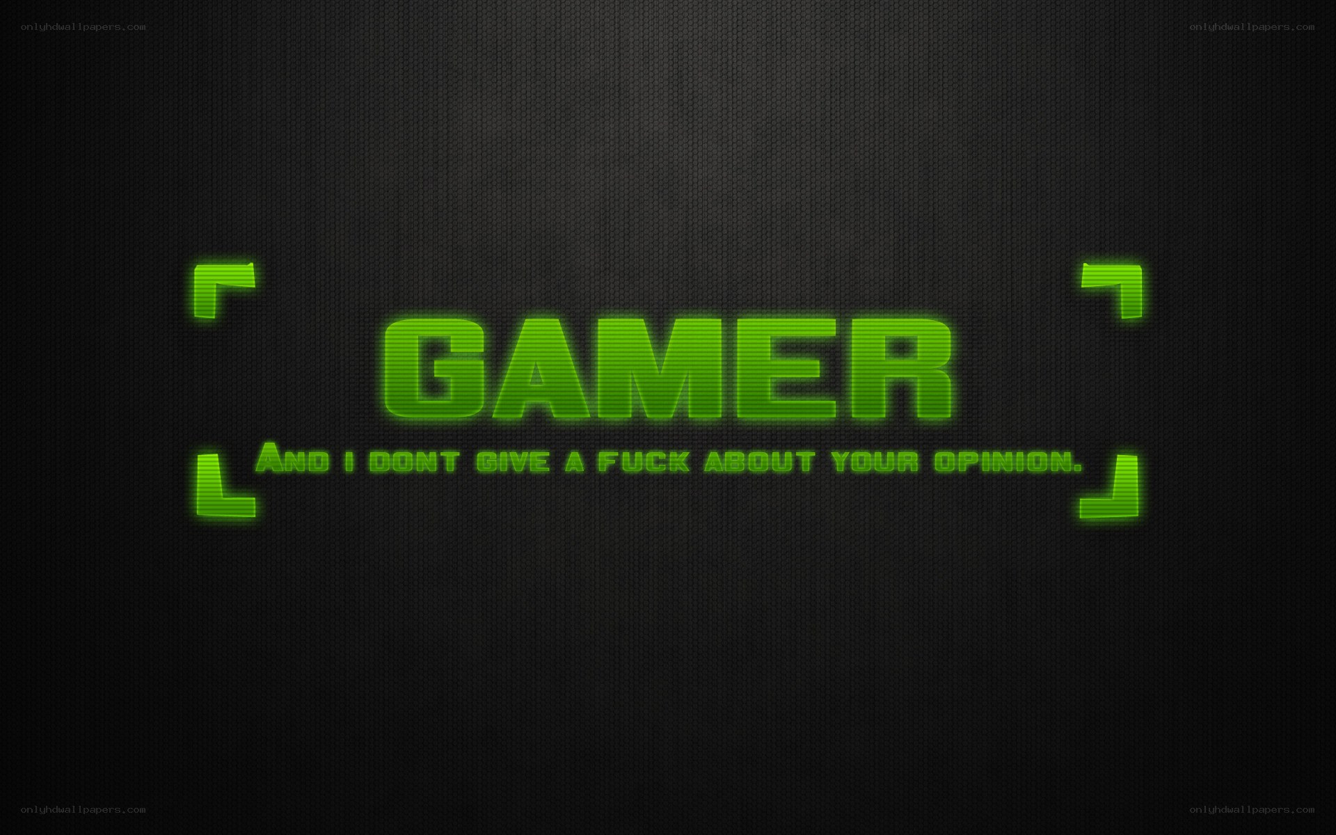Gamer text wallpaper