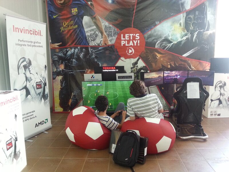 Gamers at a gaming event