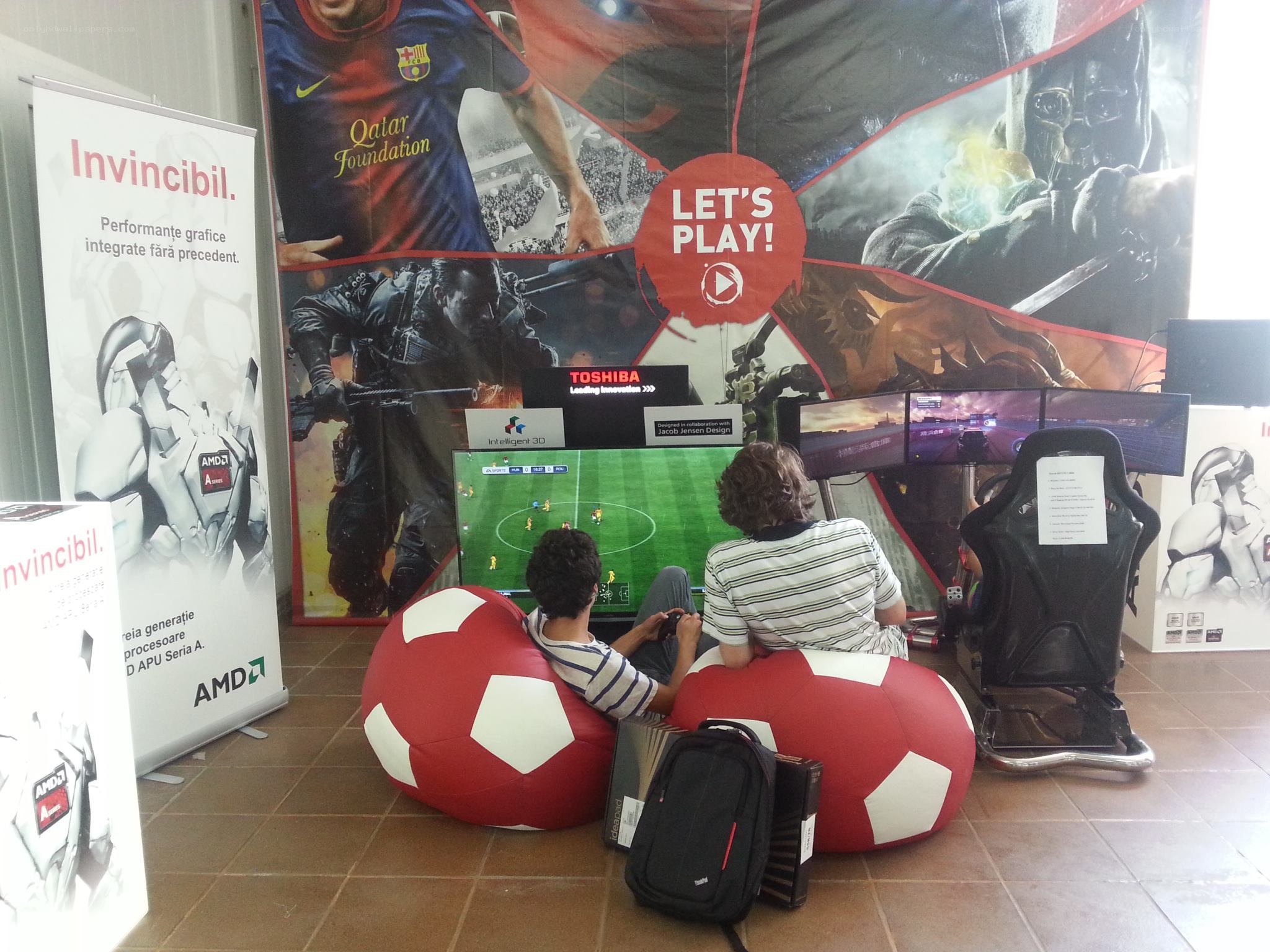 Gamers at a gaming event