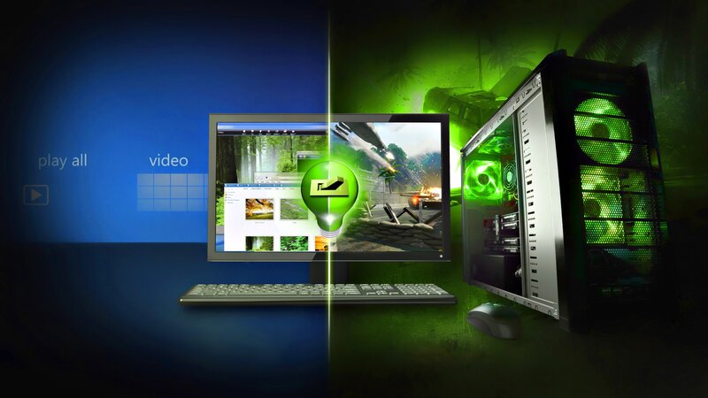 gaming computer setup
