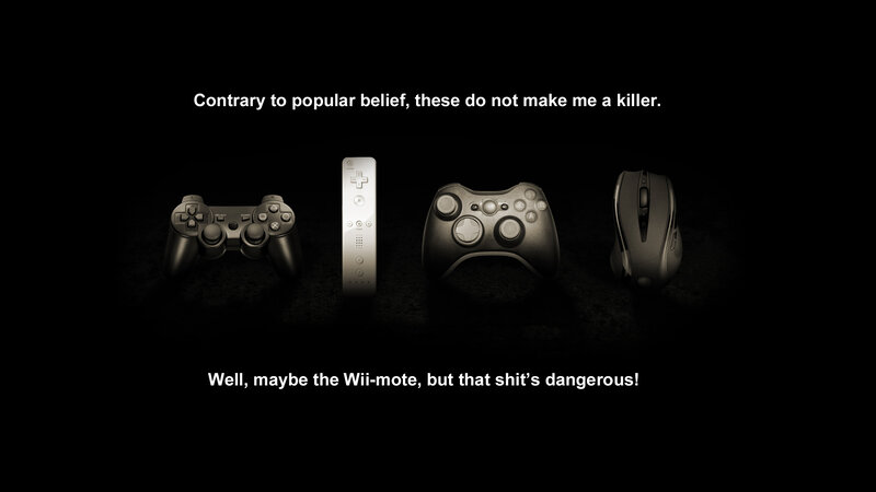 Gaming controllers humor