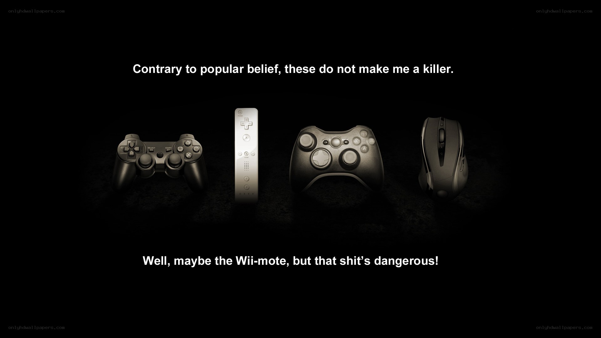 Gaming controllers humor