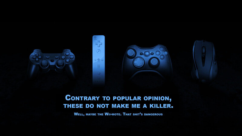 gaming controllers with text