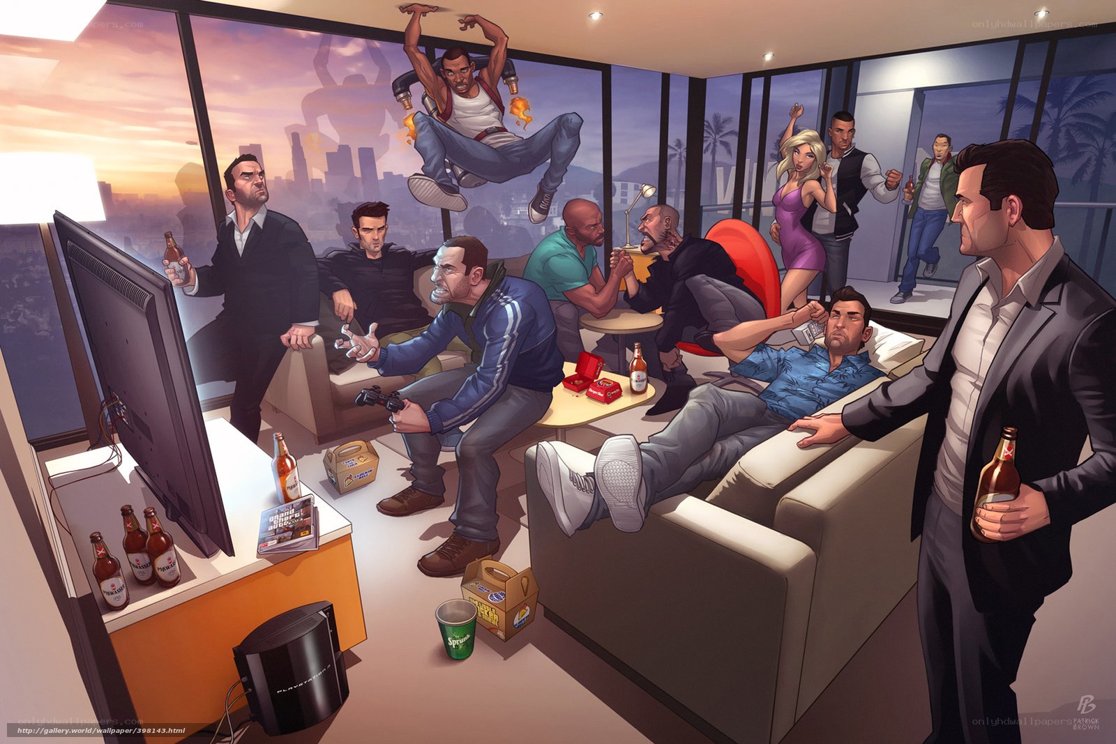 Gaming in the penthouse