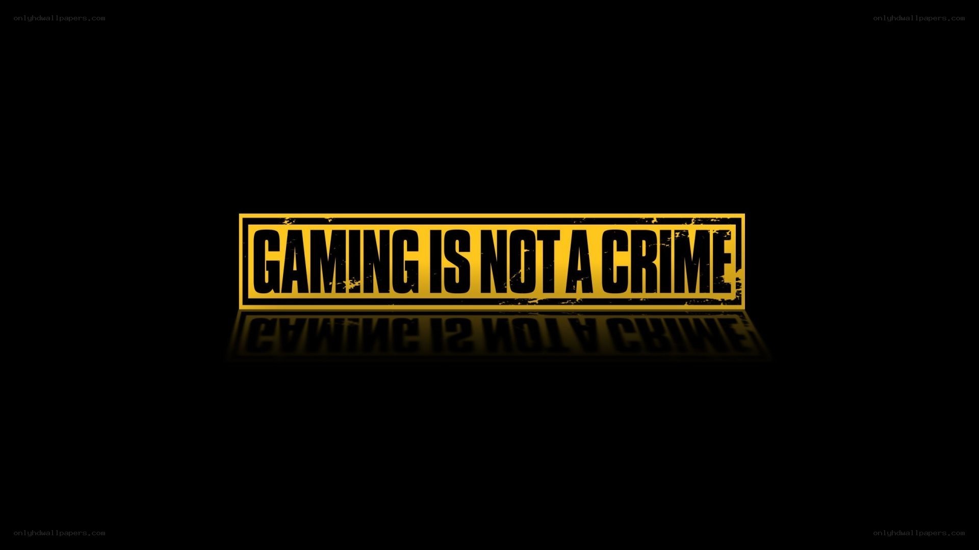 gaming is not a crime
