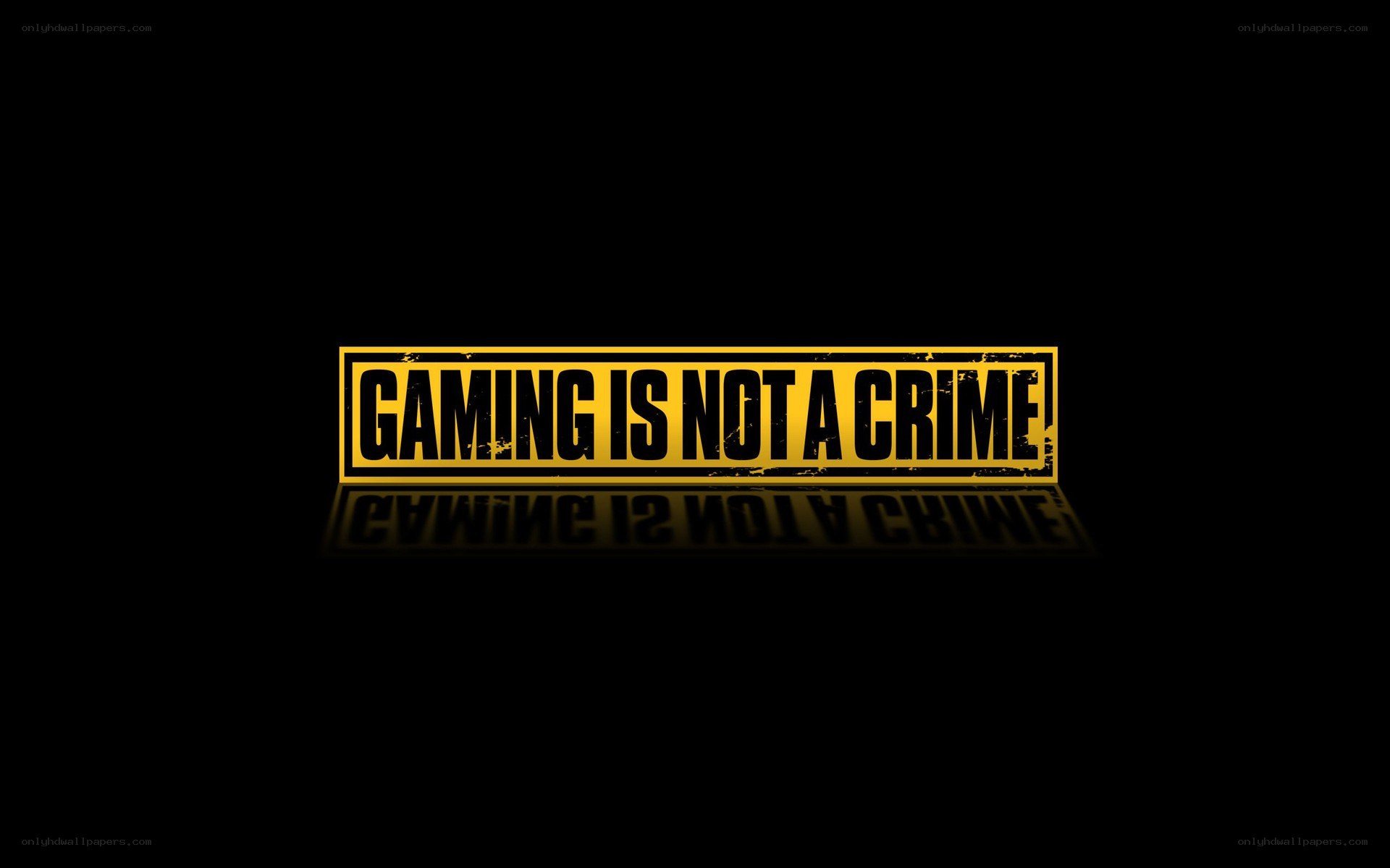 gaming is not a crime