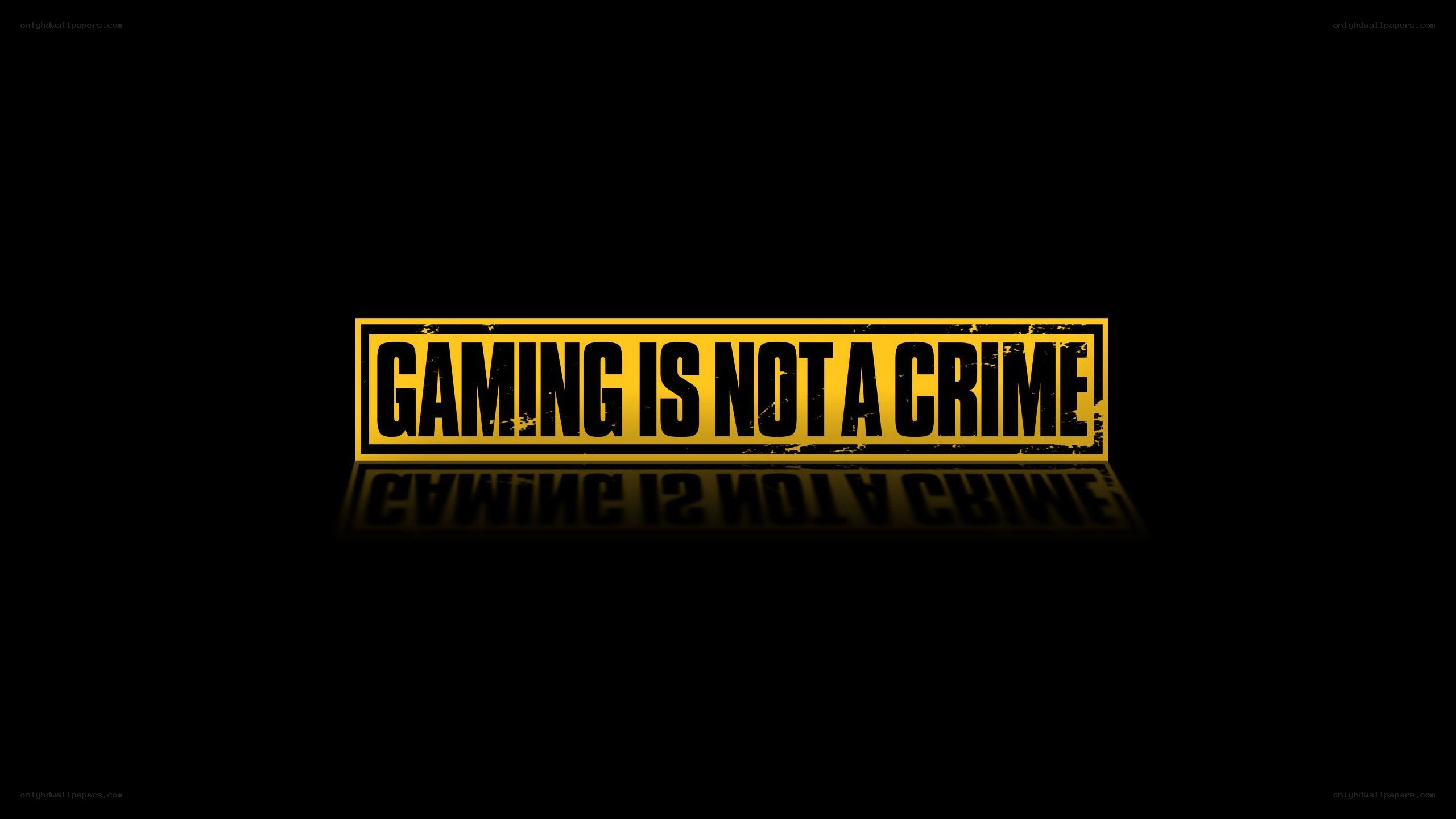 gaming is not a crime