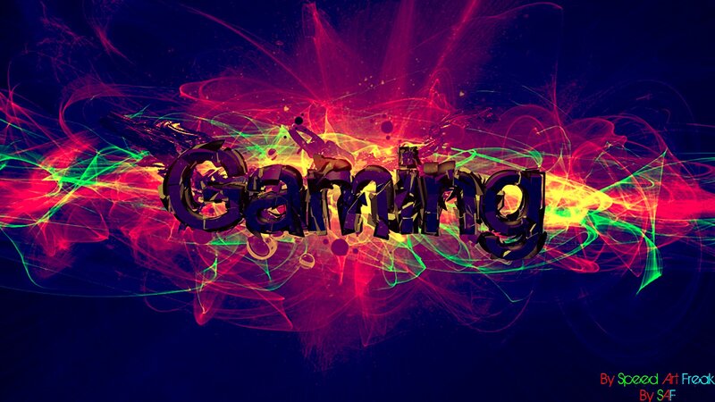Gaming Text with Light Effects