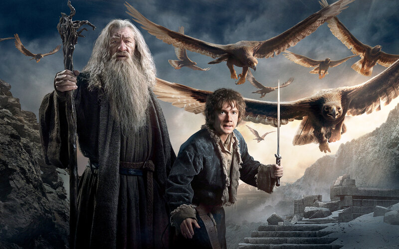 Gandalf and Bilbo Baggins — Gray