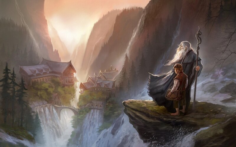 Gandalf and Bilbo — Brown