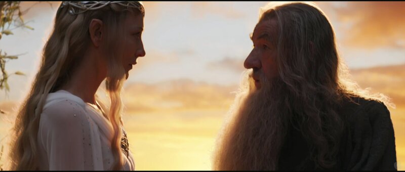 Gandalf and Galadriel in conversation