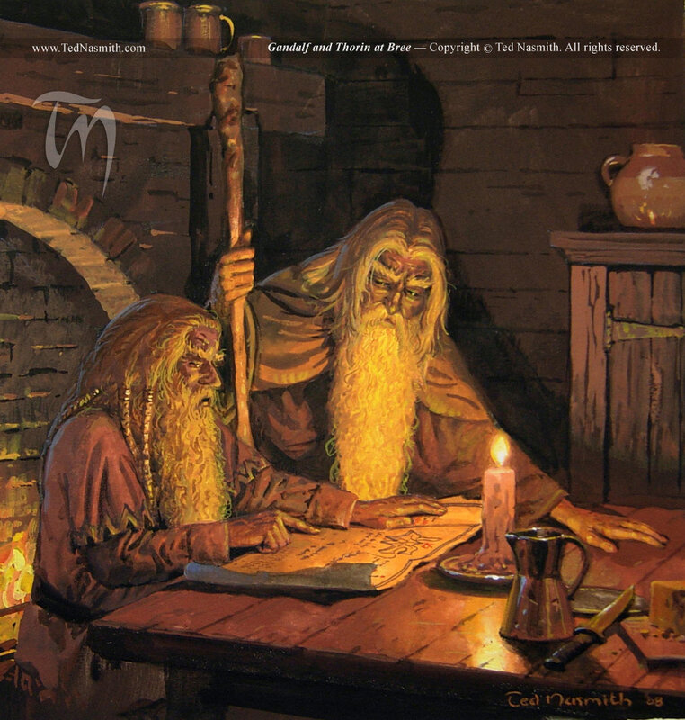 Gandalf and Thorin at Bree