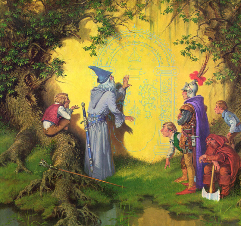 Gandalf at the Doors of Durin
