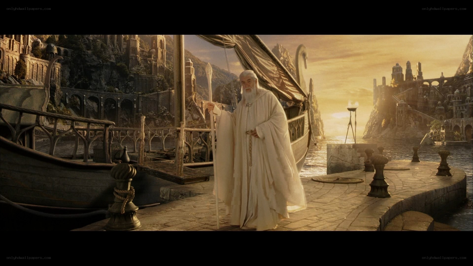 Gandalf at the harbor