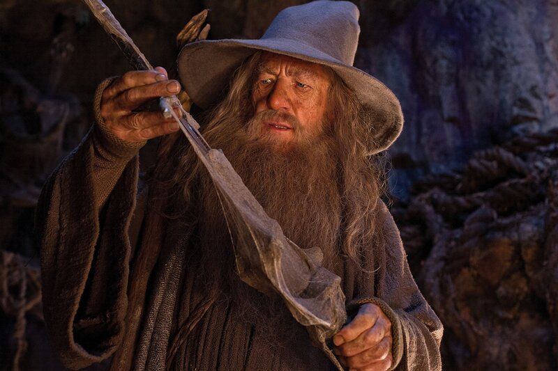 Gandalf in a cave