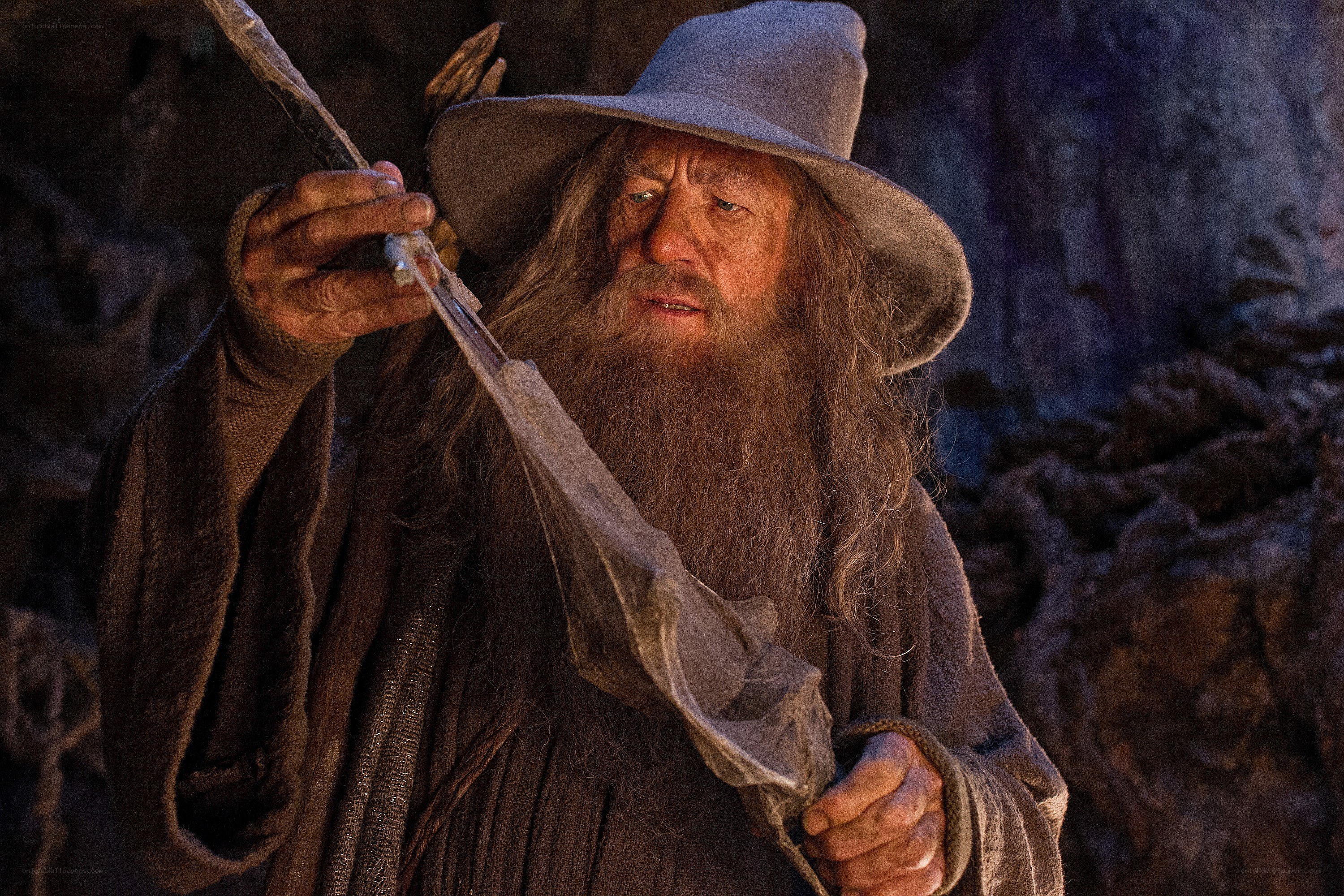 Gandalf in a cave