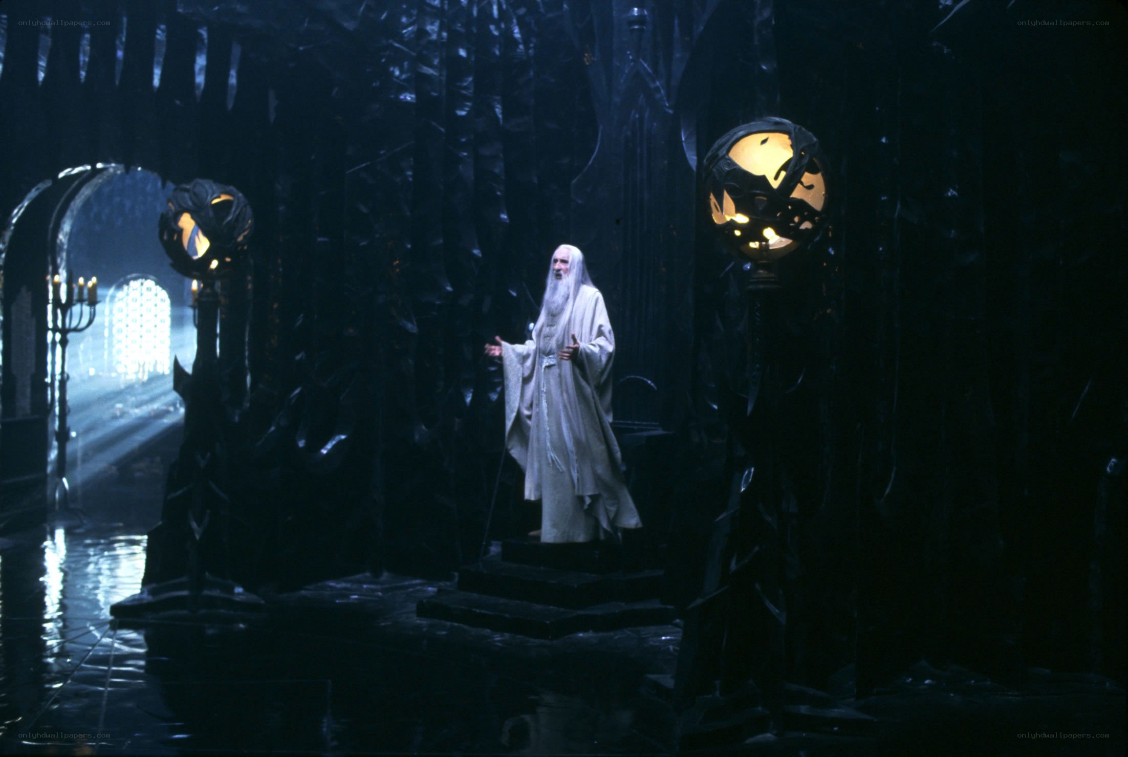 Gandalf in a dark hall